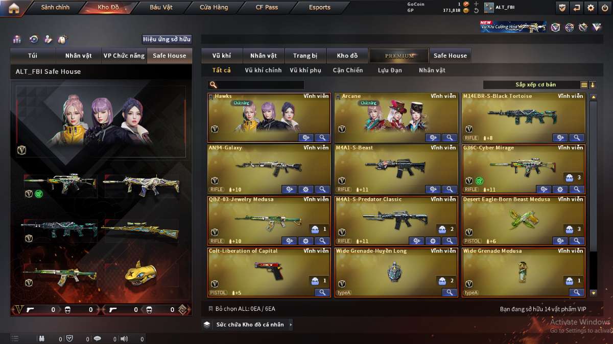 shop acc cf uy tin gia re
